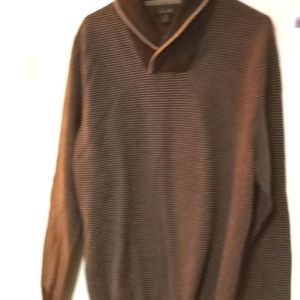 EUC Tasso Elba brown collared sweater